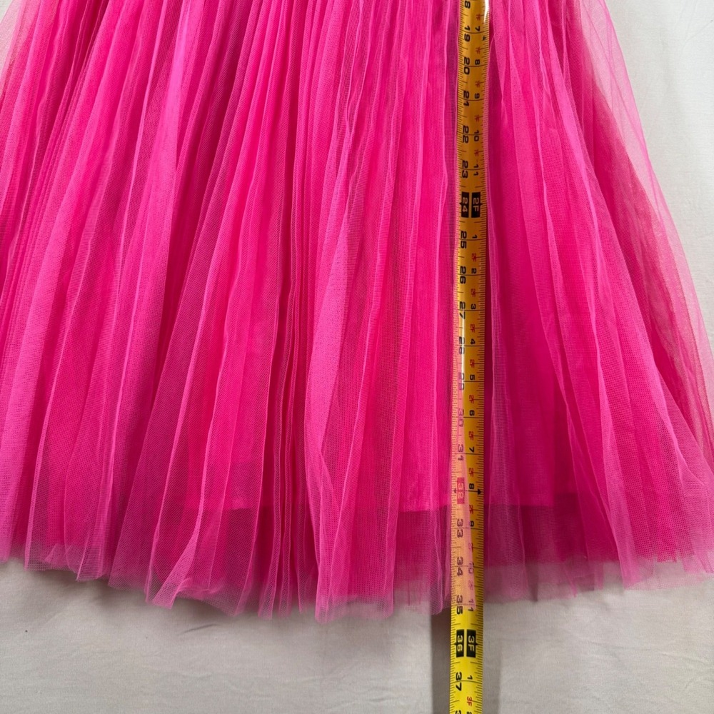 Biscotti Collezioni Girls Hot Pink Velvet Tulle Formal Party Dress Size 10 - Picture 3 of 7